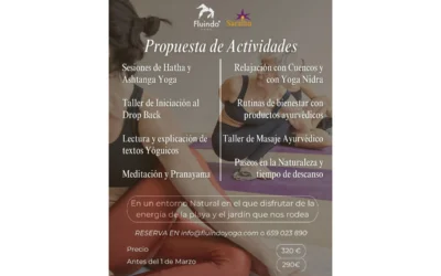 Retiro de Yoga y Ayurveda «Fluindo», del 4 al 6 de Abril